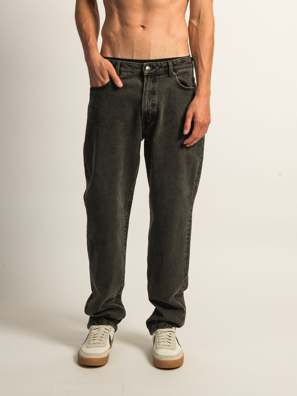 TAINTED LOOSE FIT DENIM - VINTAGE BLACK WASH