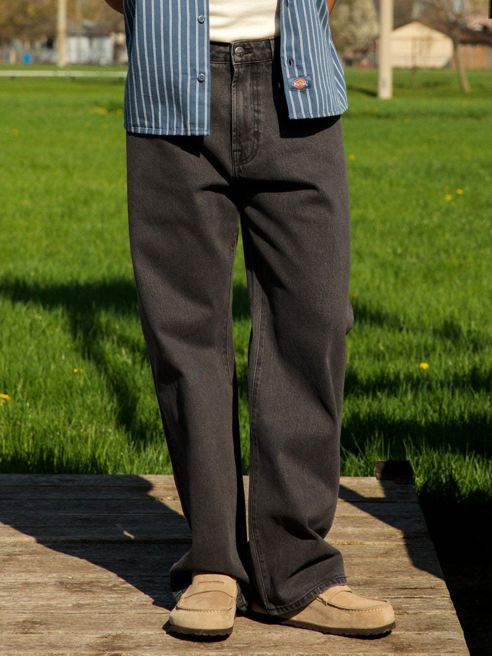TAINTED BAGGY FIT DENIM - VINTAGE BLACK WASH