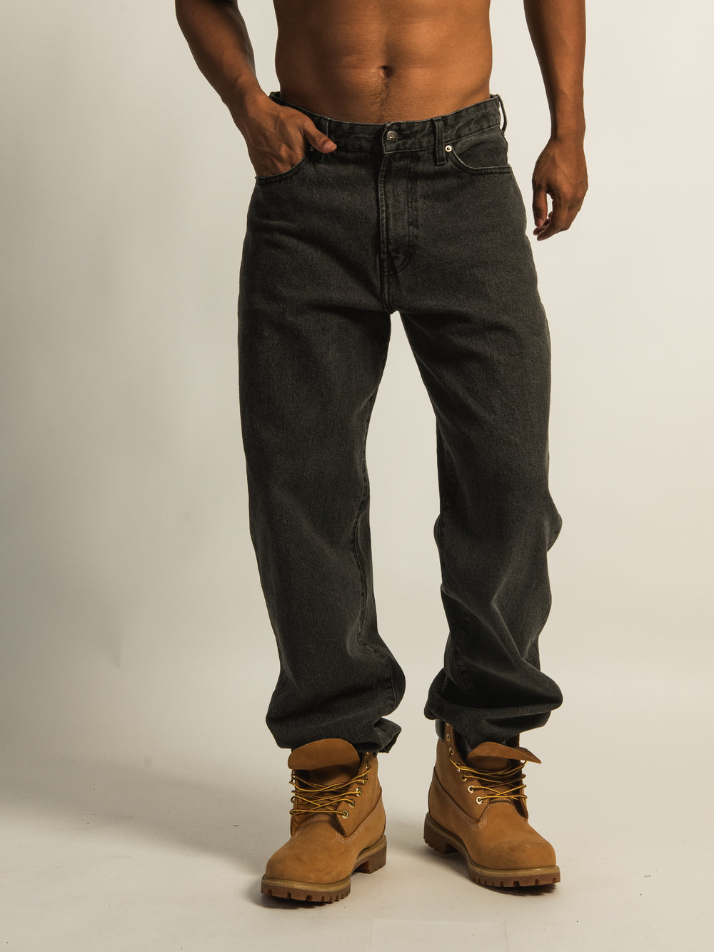 TAINTED BAGGY FIT DENIM - VINTAGE BLACK WASH