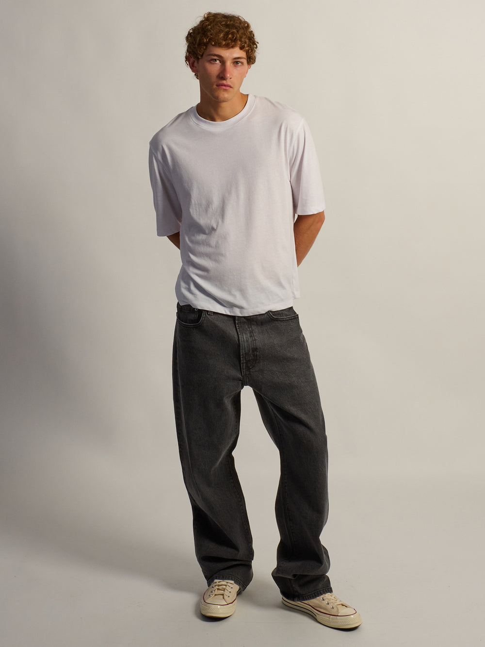 TAINTED BAGGY FIT DENIM - VINTAGE BLACK WASH