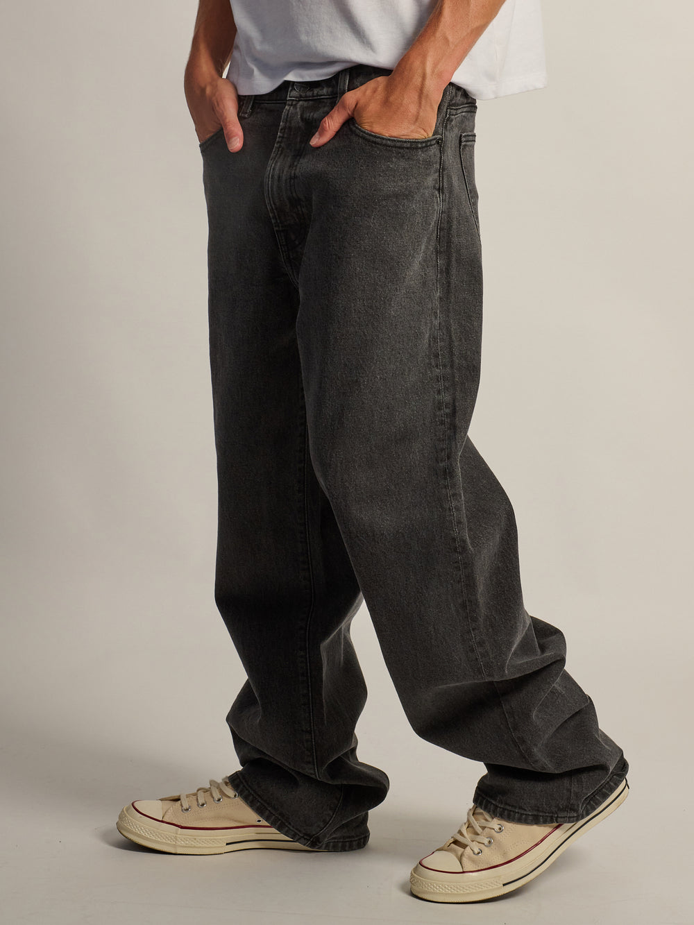 TAINTED BAGGY FIT DENIM - VINTAGE BLACK WASH