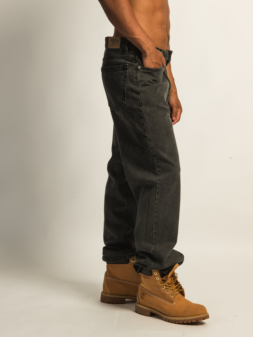 JEAN COUPE BAGGY TAINTED - DÉLAVAGE NOIR VINTAGE