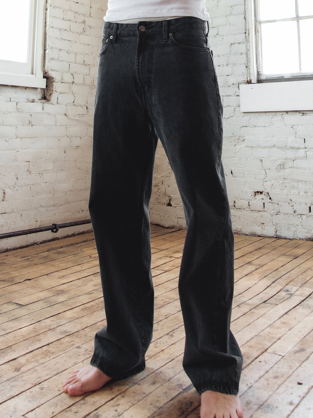 JEAN COUPE BAGGY TAINTED - DÉLAVAGE NOIR VINTAGE