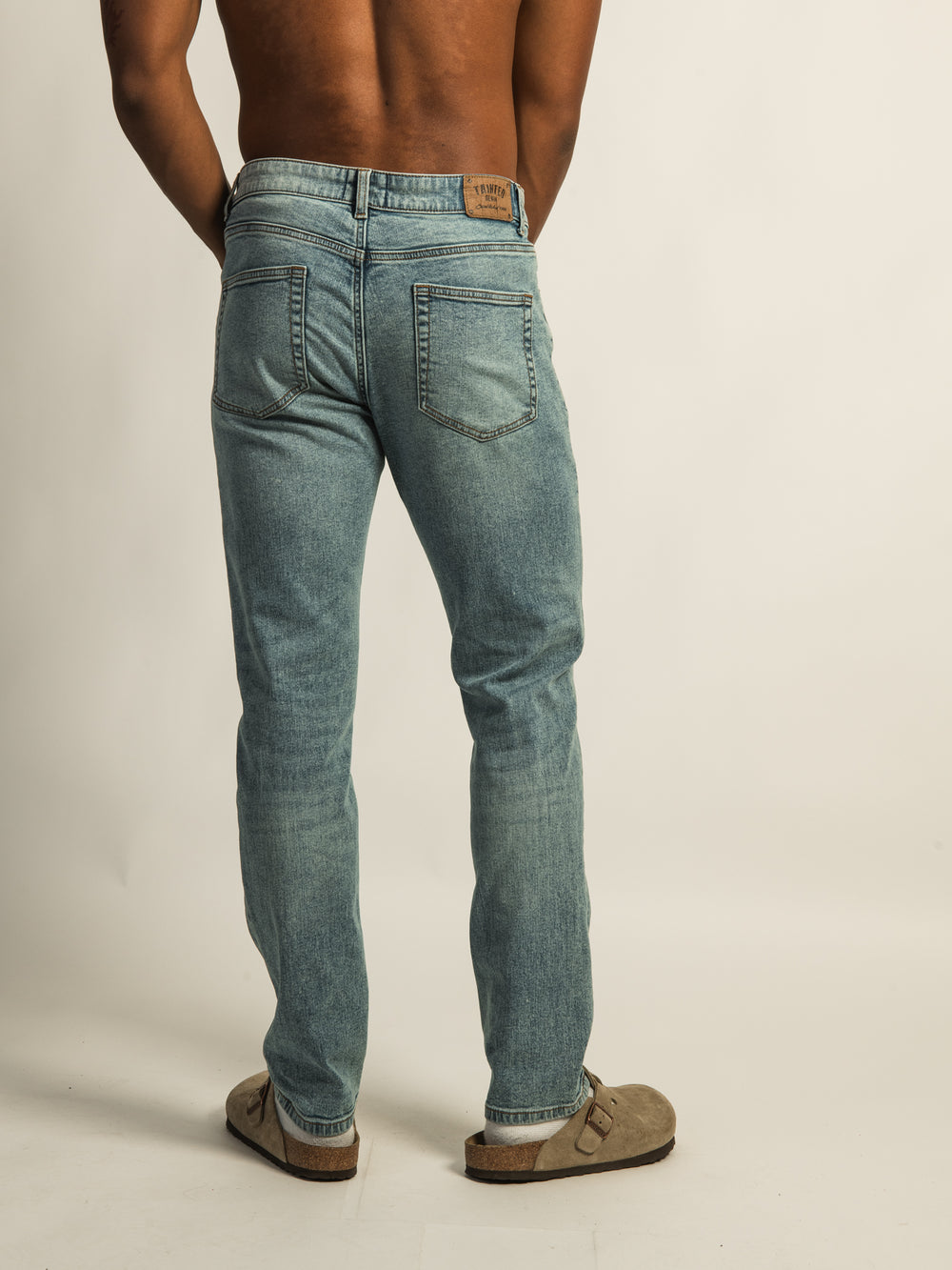 TAINTED ATHLETIC FIT DENIM - MID WASH