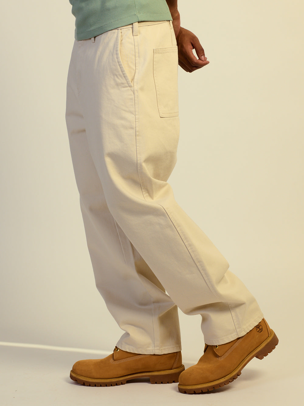 TAINTED WIDE TAPER JEAN - OFF WHITE