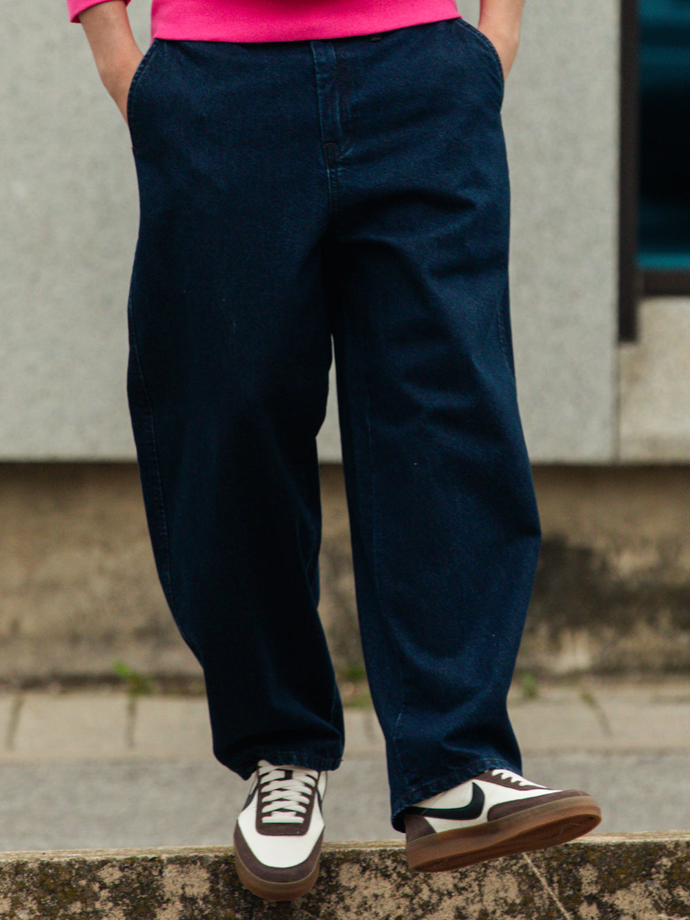TAINTED WIDE TAPER JEAN - RINSED