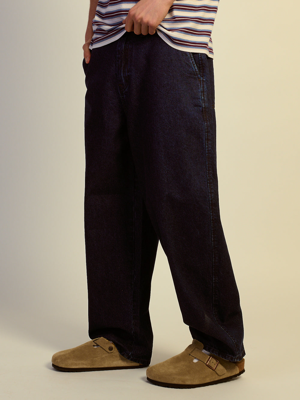 TAINTED WIDE TAPER JEAN - RINSED