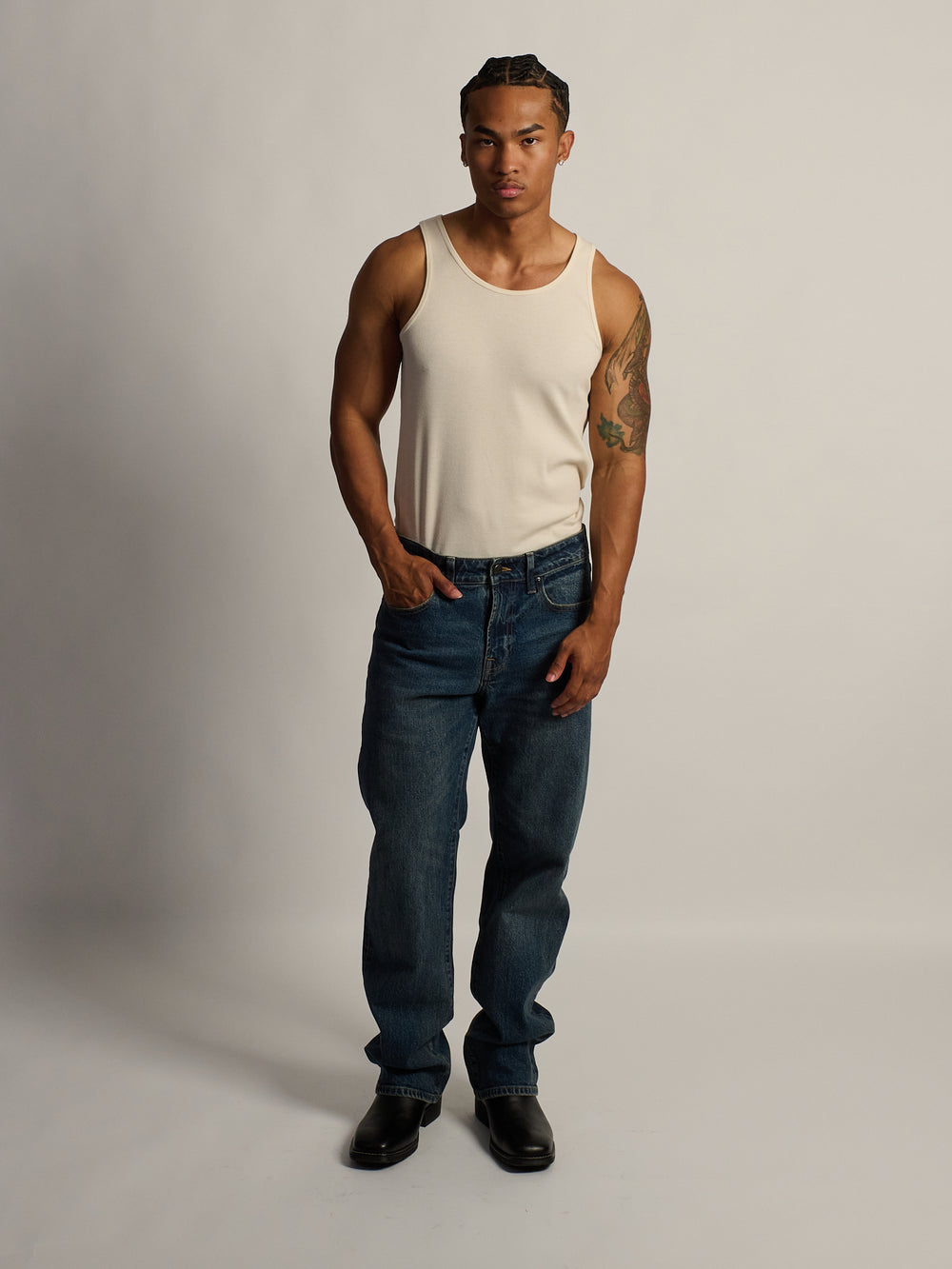 TAINTED BOOT CUT JEAN - DARK WASH