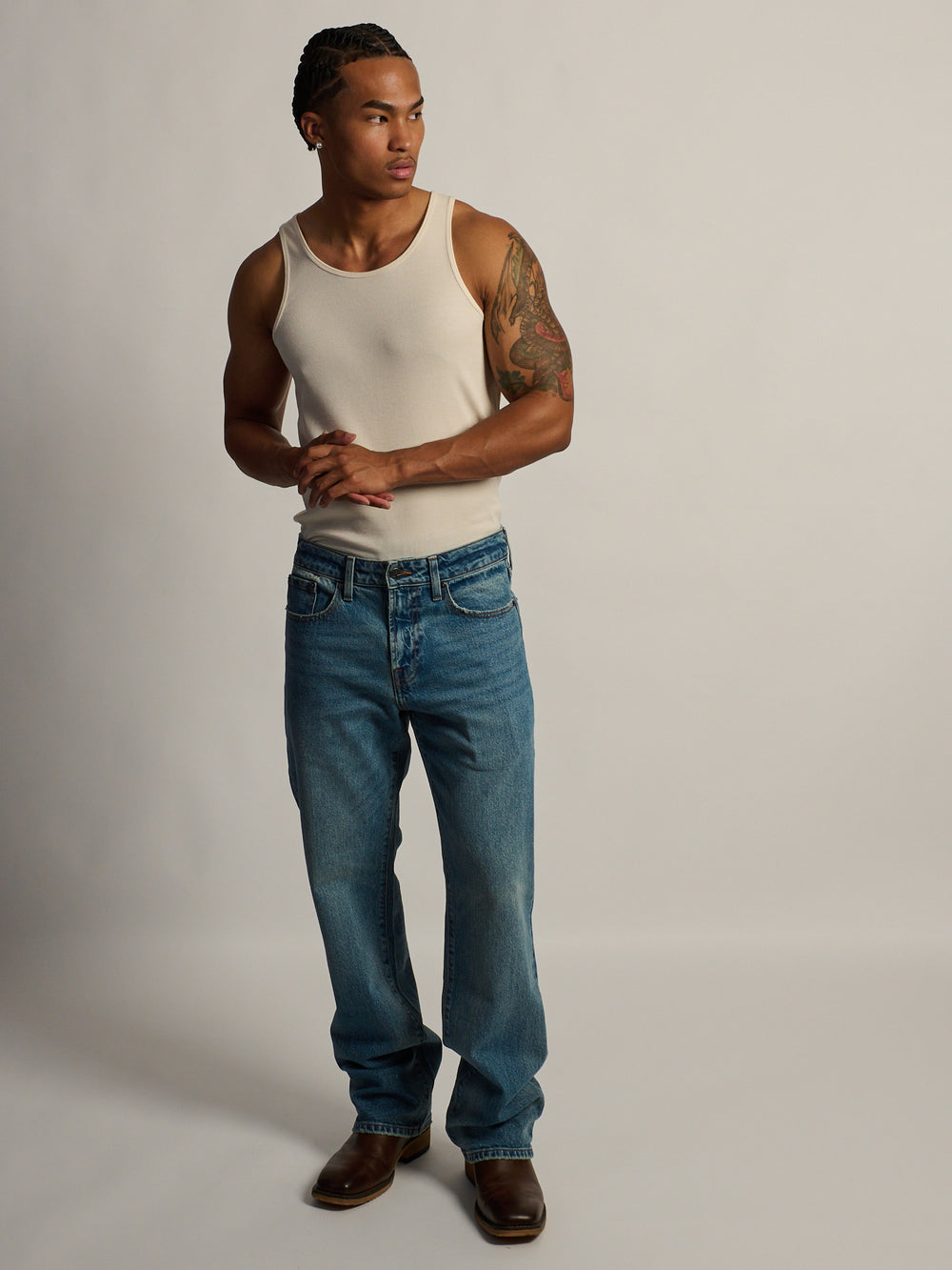 JEAN TAINTED BOOT CUT - MIDWASH