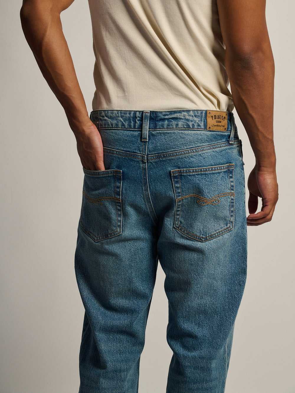JEAN TAINTED BOOT CUT - MIDWASH