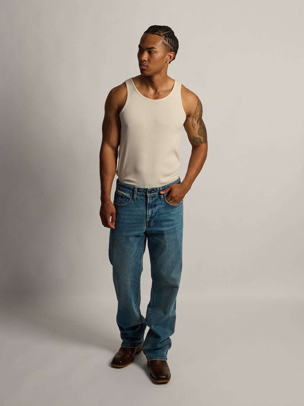 JEAN TAINTED BOOT CUT - MIDWASH