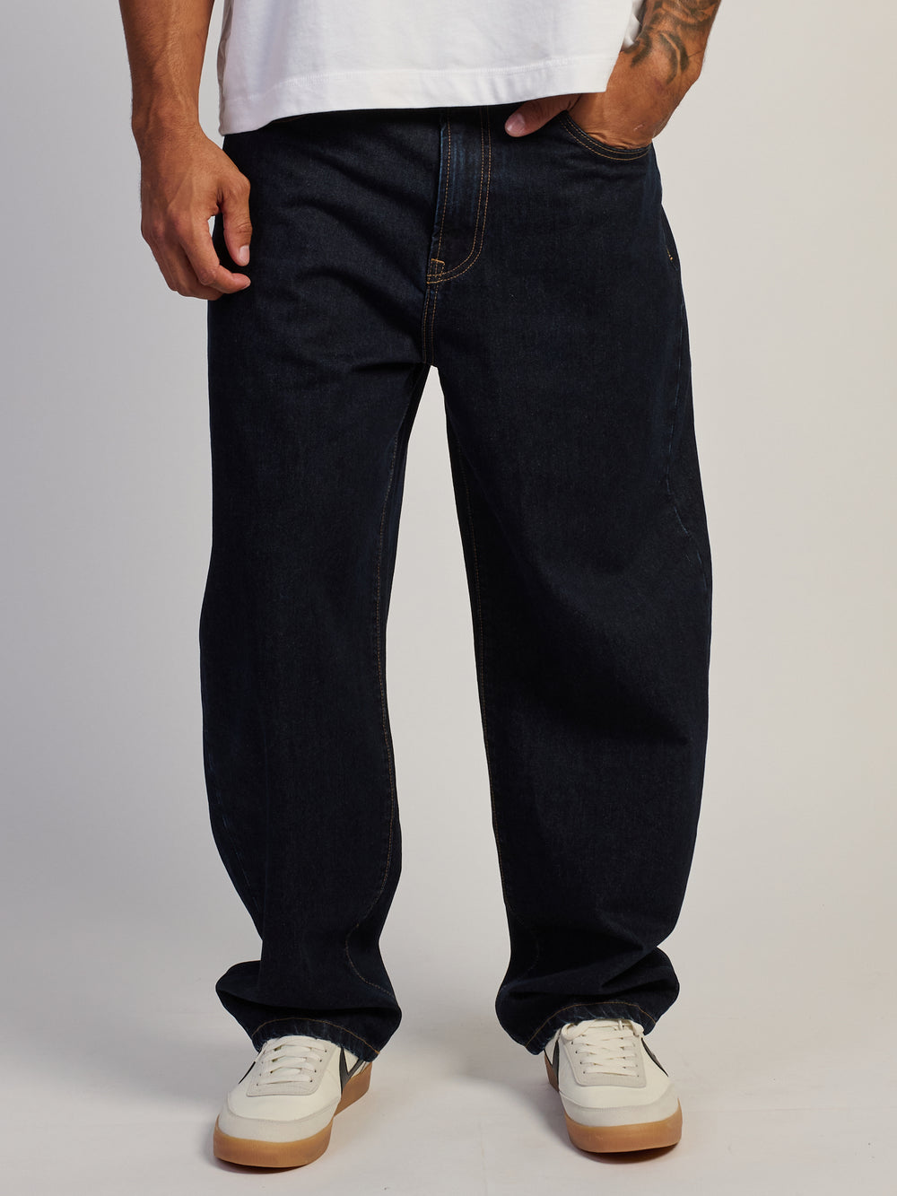 JEAN BARREL BAGGY TAILLE - RINÇAGE