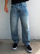TAINTED TAINTED BAGGY BARREL CARPENTER JEAN - DISTRESSED BLUE - Boathouse