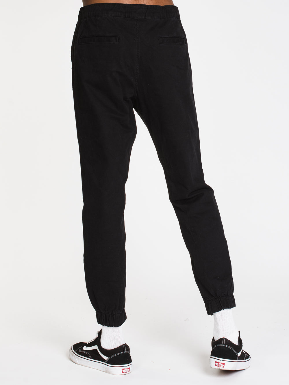 TAINTED CROCKETT RUGBY JOGGER - BLACK - CLEARANCE