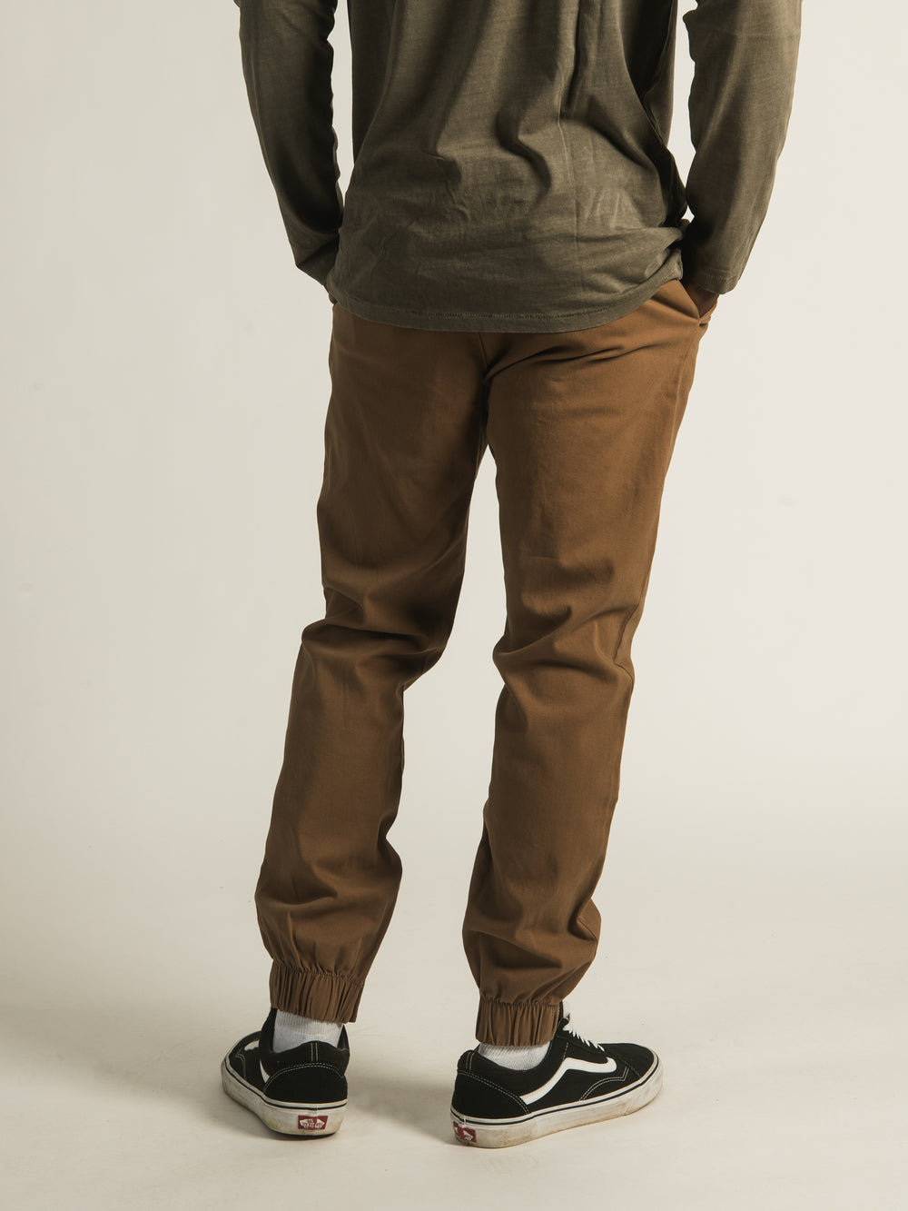 TAINTED CROCKETT RUGBY JOGGER - FLAX - CLEARANCE