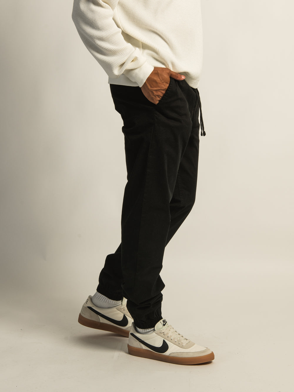 JOGGER ÉTROIT TAINTED - NOIR