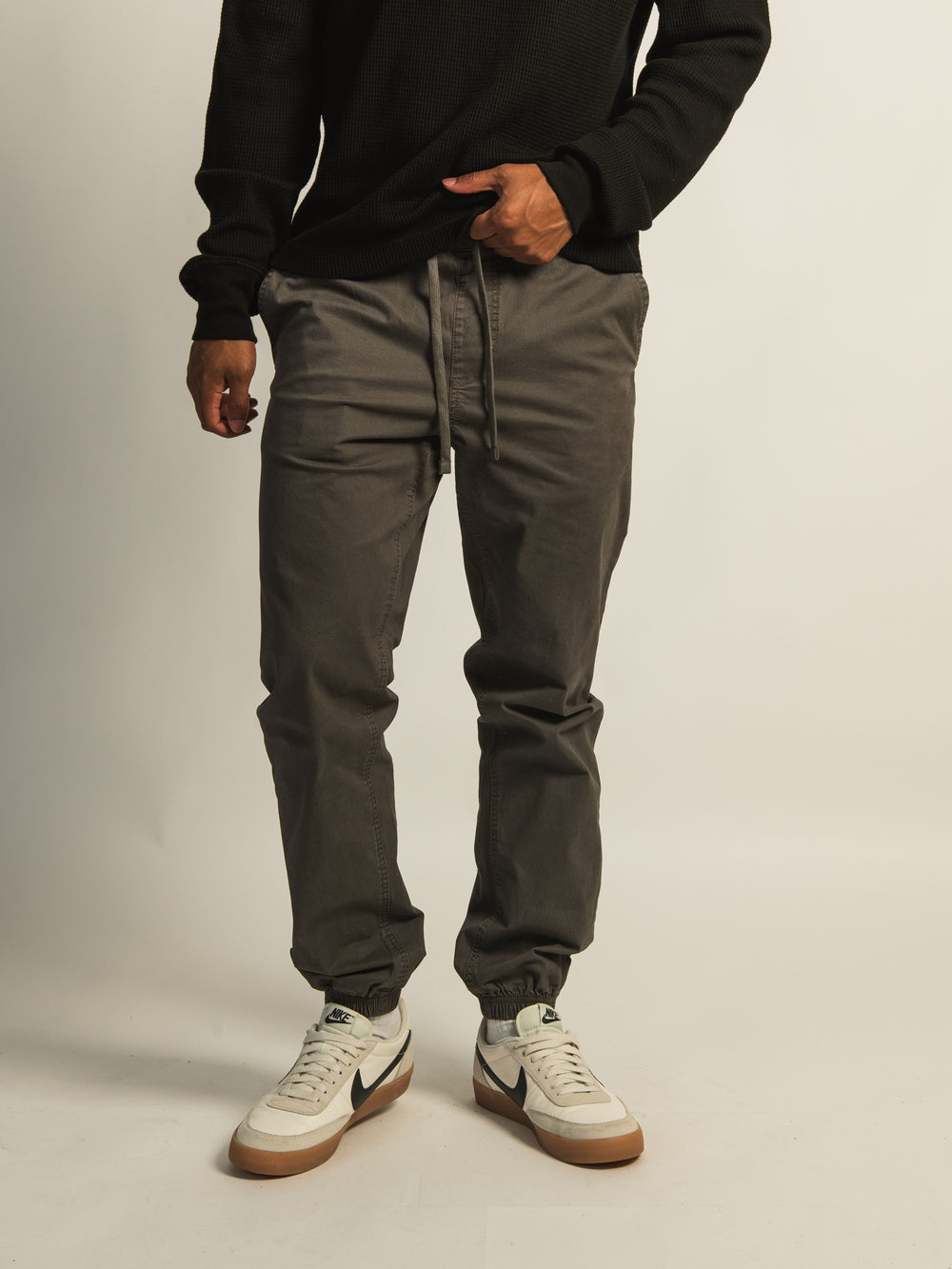 PANTALON TAINTED SLIM - ANTHRACITE