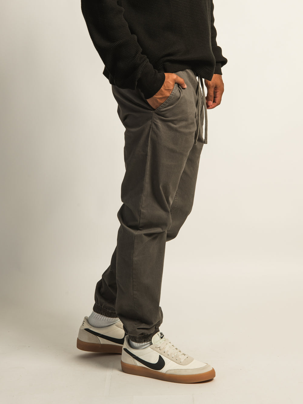 PANTALON TAINTED SLIM - ANTHRACITE