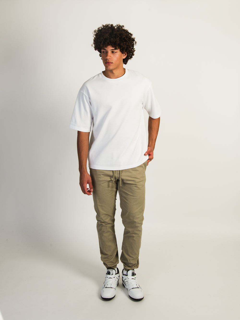 JOGGER ÉTROIT TAINTED - KHAKI