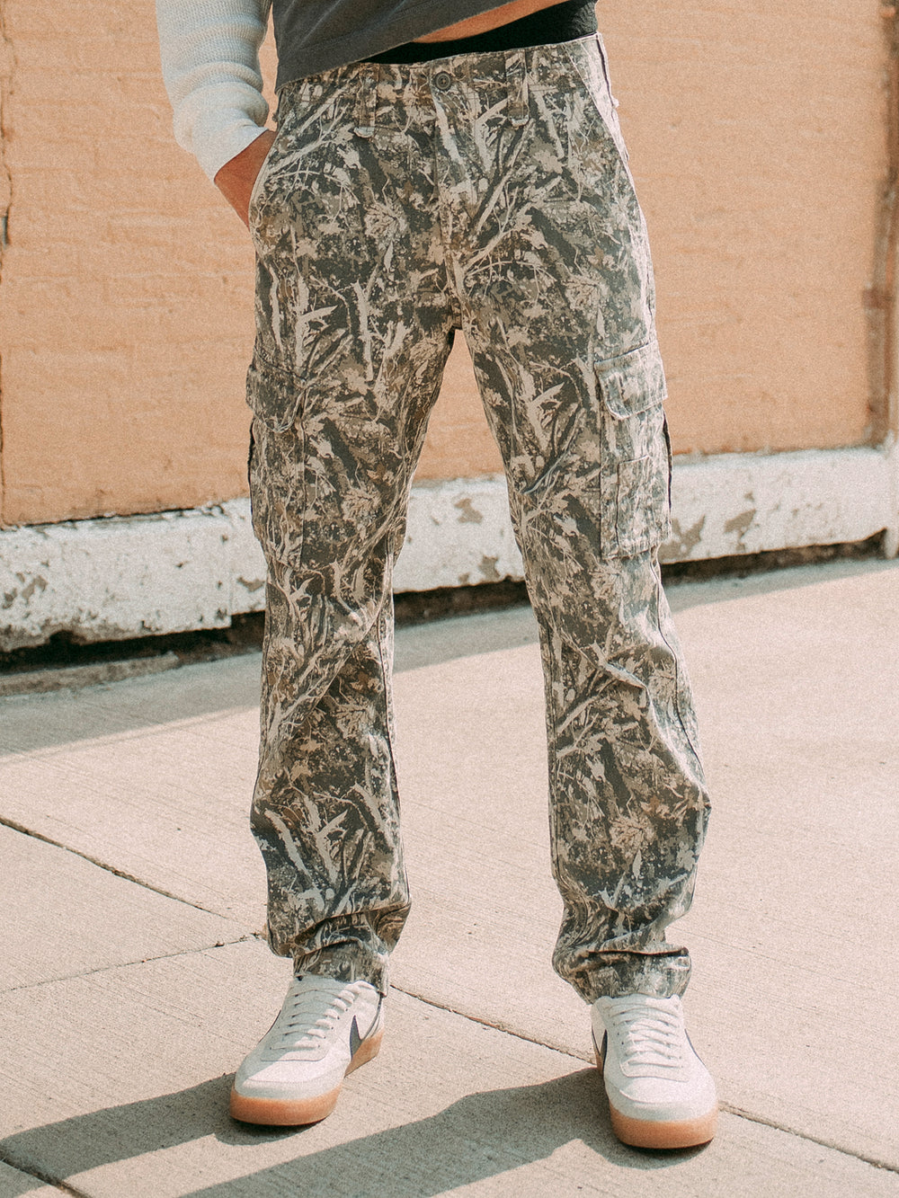 PANTALON CARGO TAINTED 90S UTILITY- CAMO