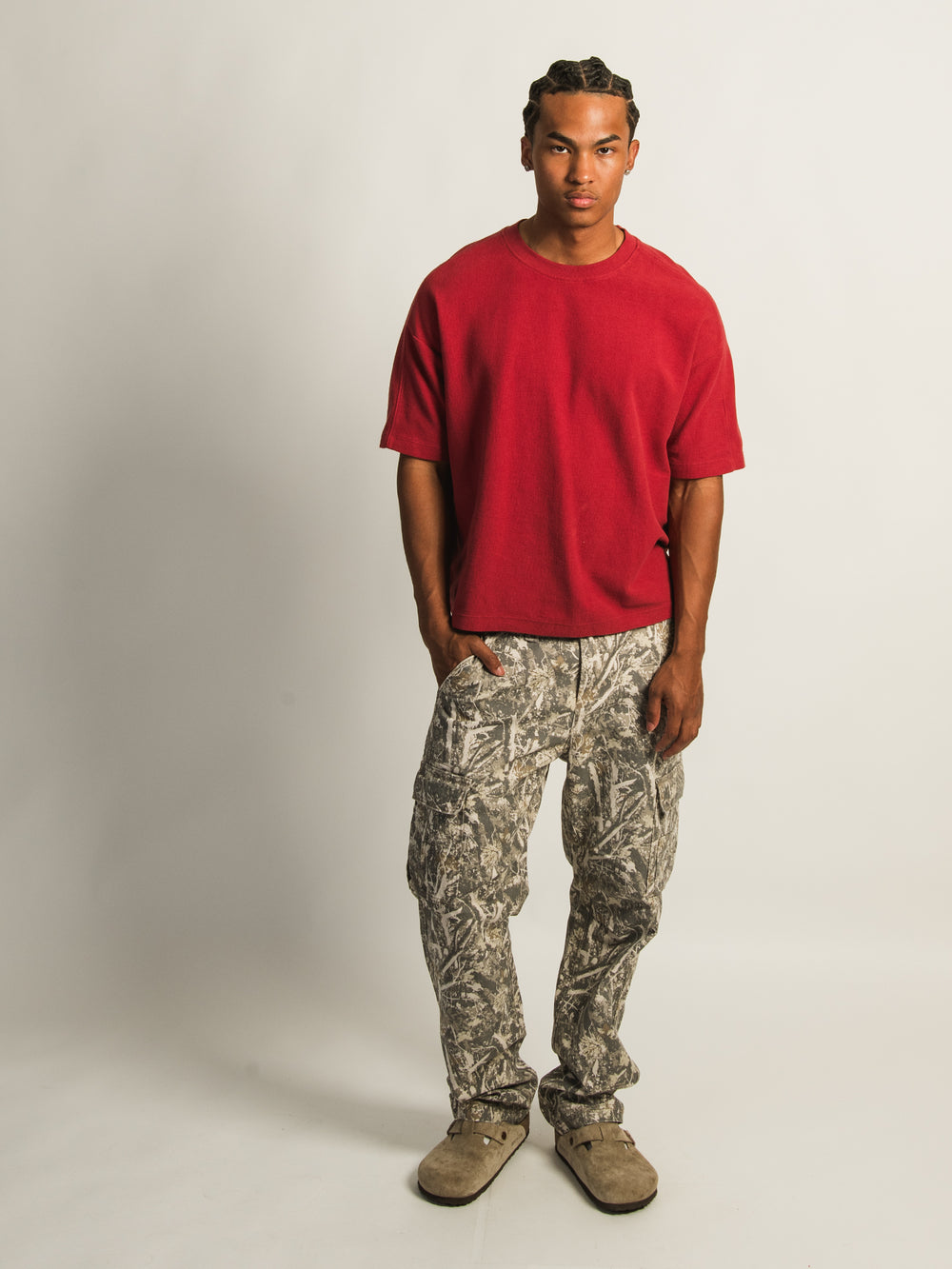 PANTALON CARGO TAINTED 90S UTILITY- CAMO
