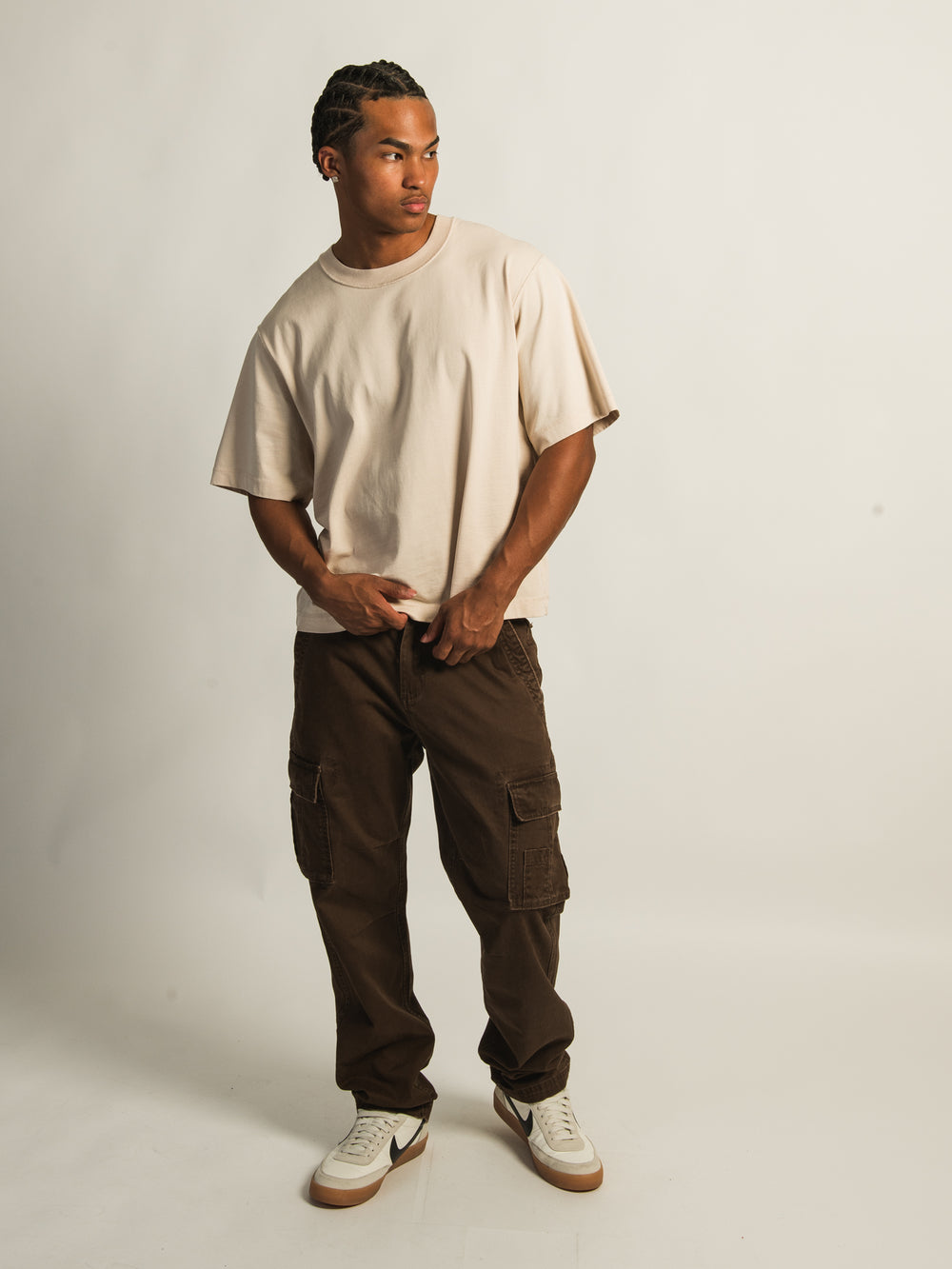 PANTALON CARGO TAINTED 90S UTILITY- ROOT