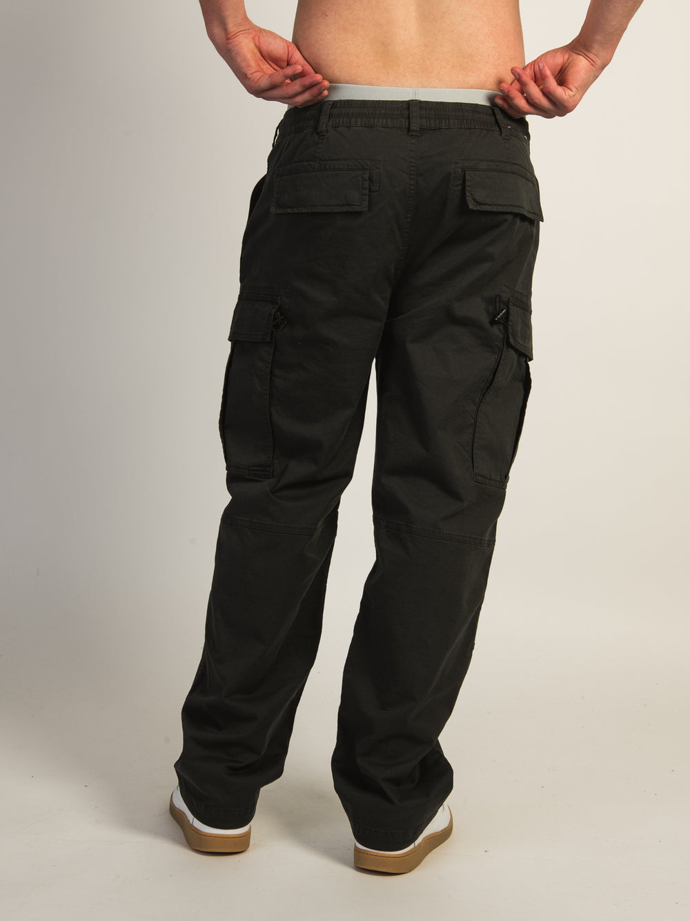 TAINTED RELAXED LIGHTWEIGHT CARGO - BLACK