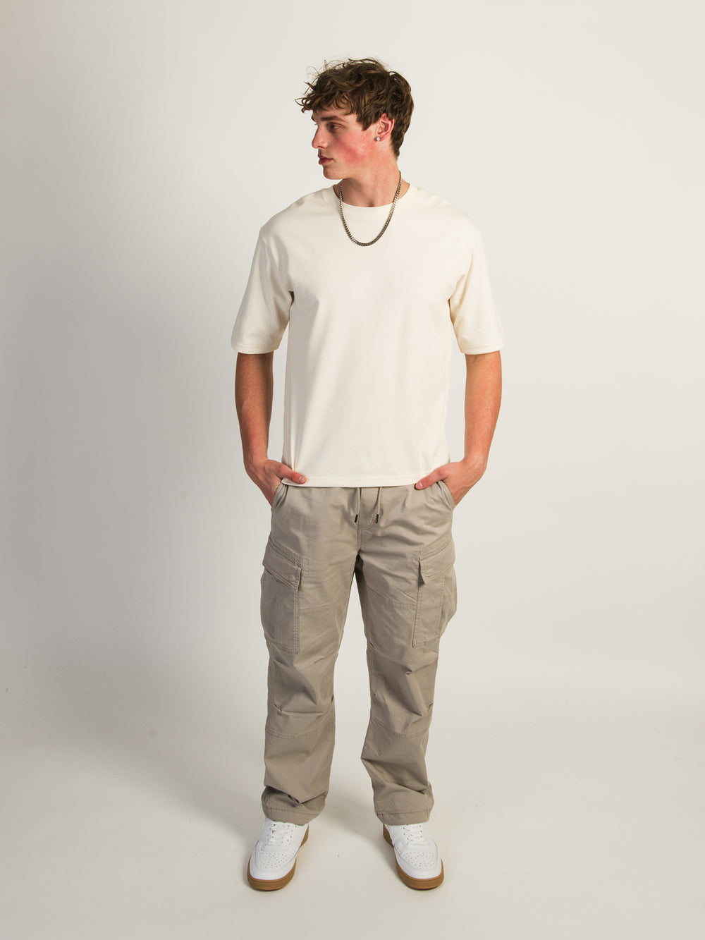 TAINTED RELAXED LIGHTWEIGHT CARGO - TAUPE