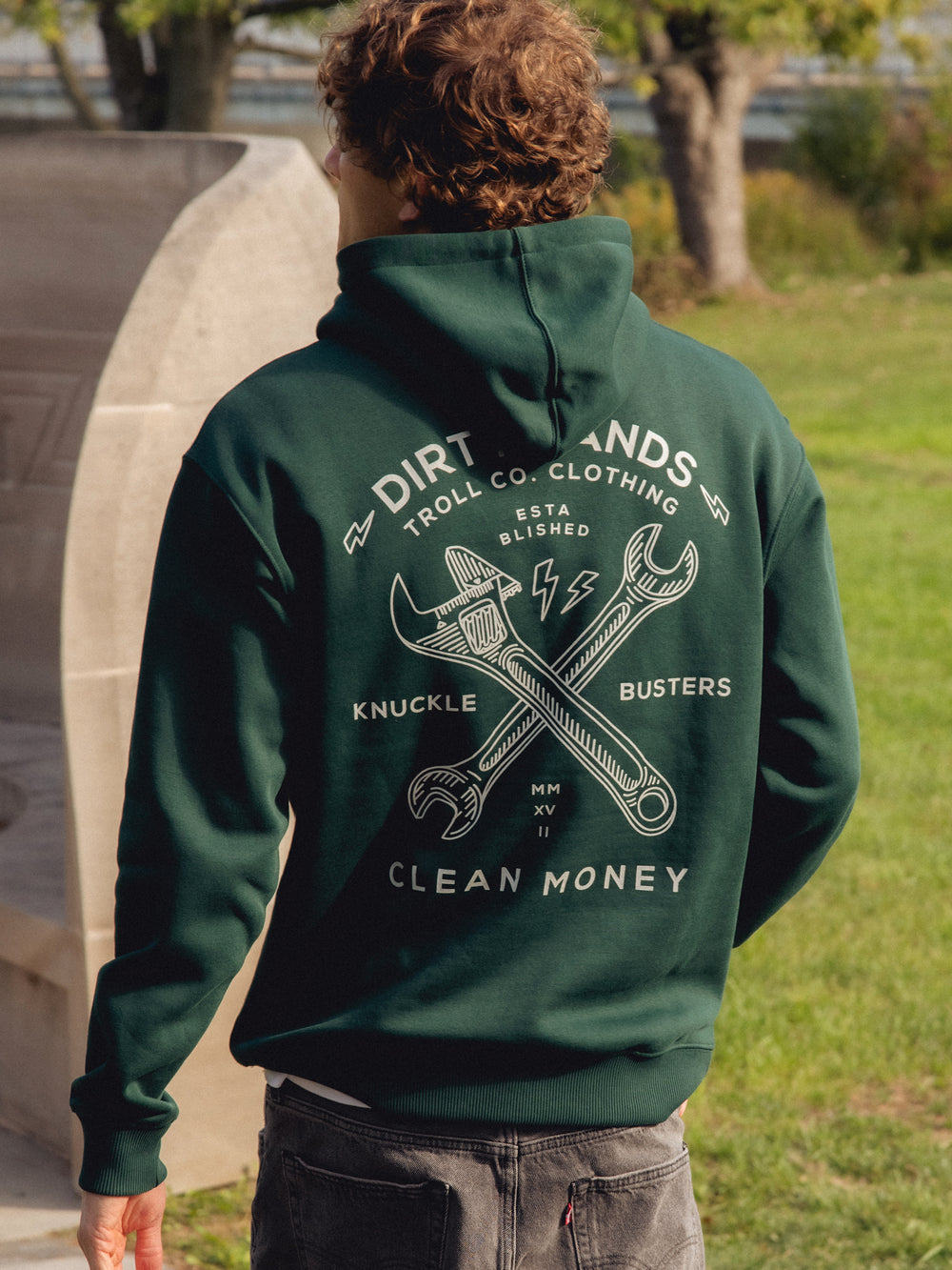 TROLL CO. TWISTING WRENCHES PULL OVER HOODIE