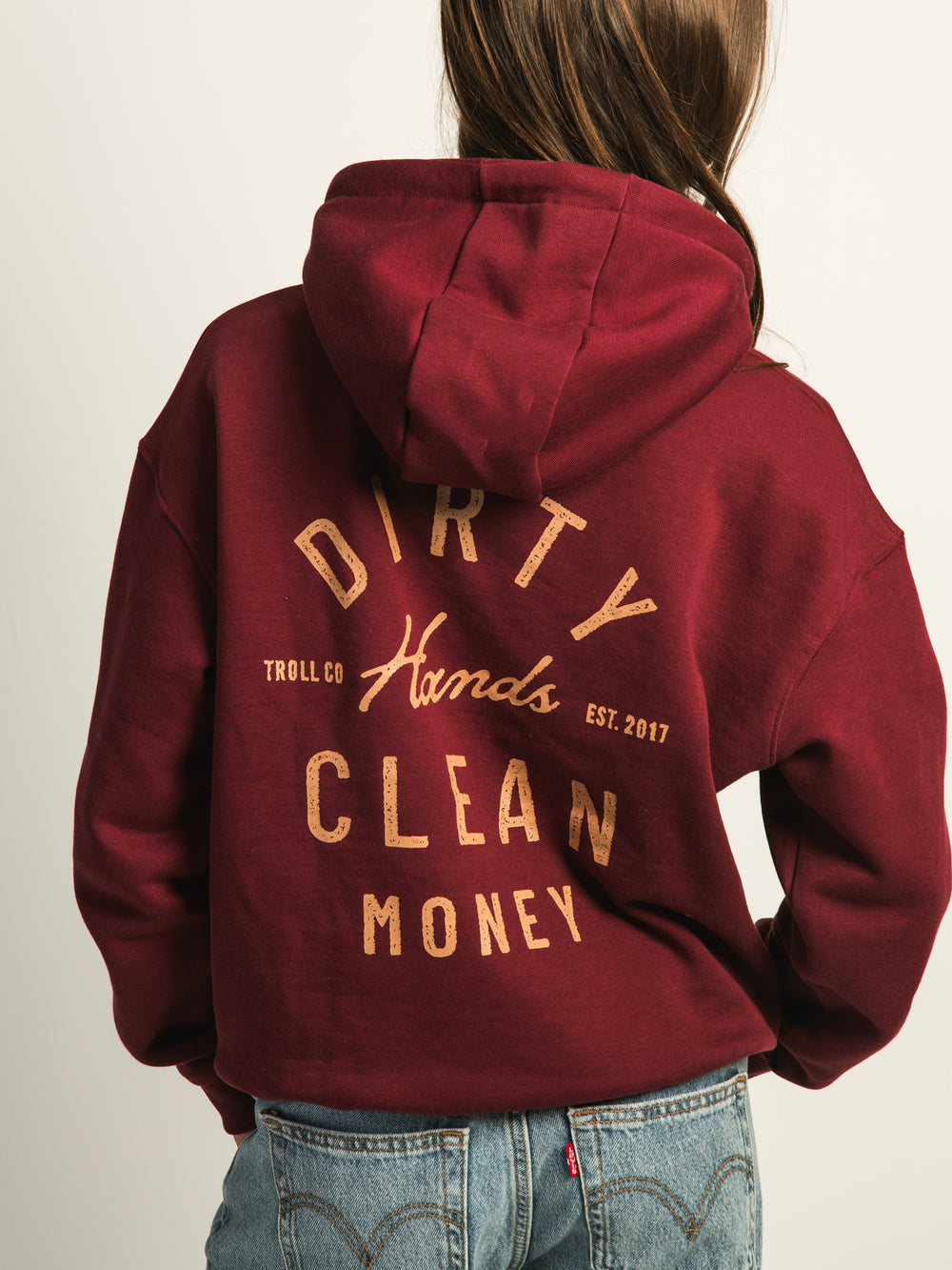 TROLL CO. JUNO PULL OVER HOODIE - PORT