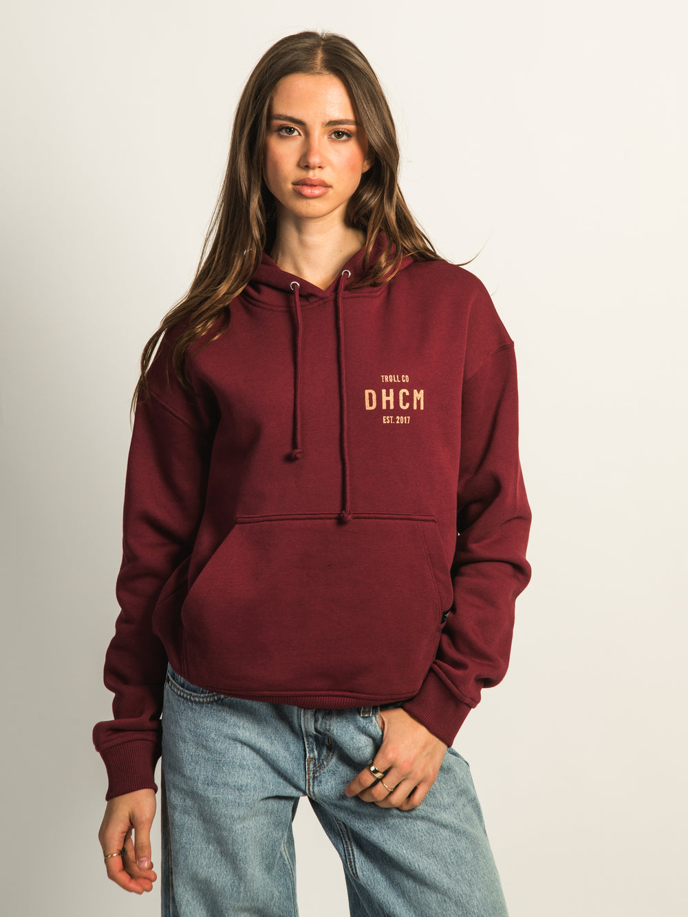 TROLL CO. JUNO PULL OVER HOODIE - PORT