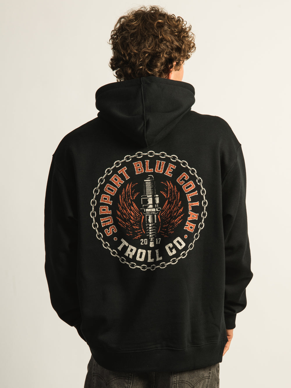 TROLL CO. CHAIN SUPPORT 2.0 PULL OVER HOODIE