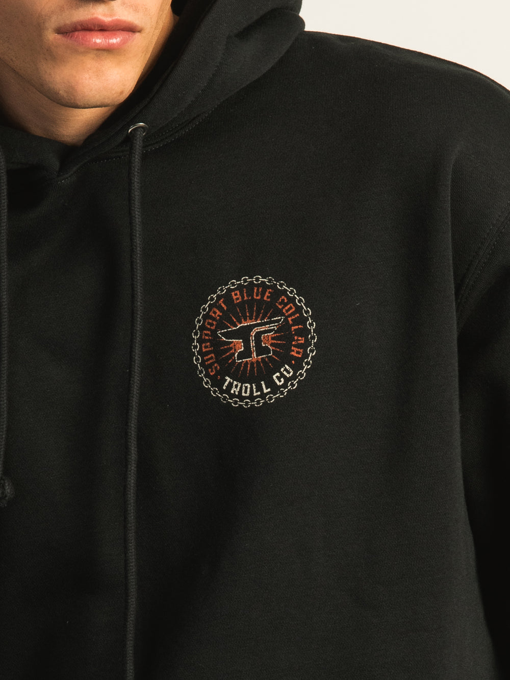 TROLL CO. CHAIN SUPPORT 2.0 PULL OVER HOODIE