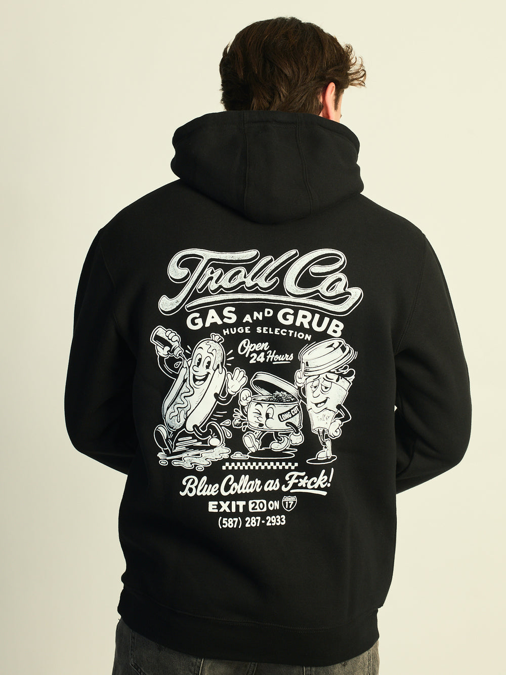 TROLL CO. TROLL CO. GAS AND GRUB PULLOVER HOODIE - Boathouse