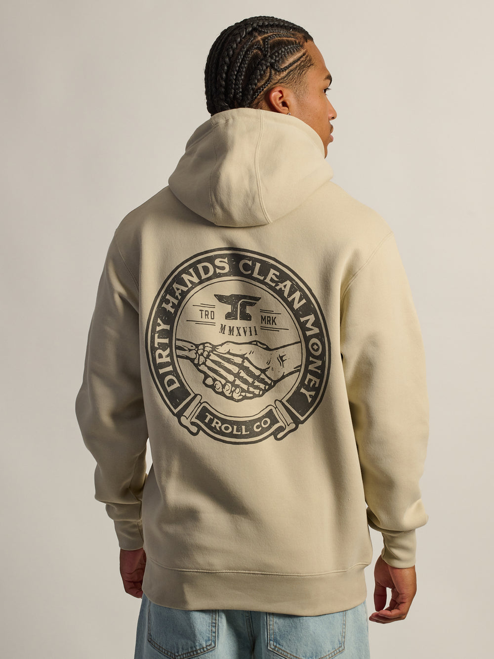 TROLL CO. HAGGLER SWEAT À CAPUCHE - SABLE