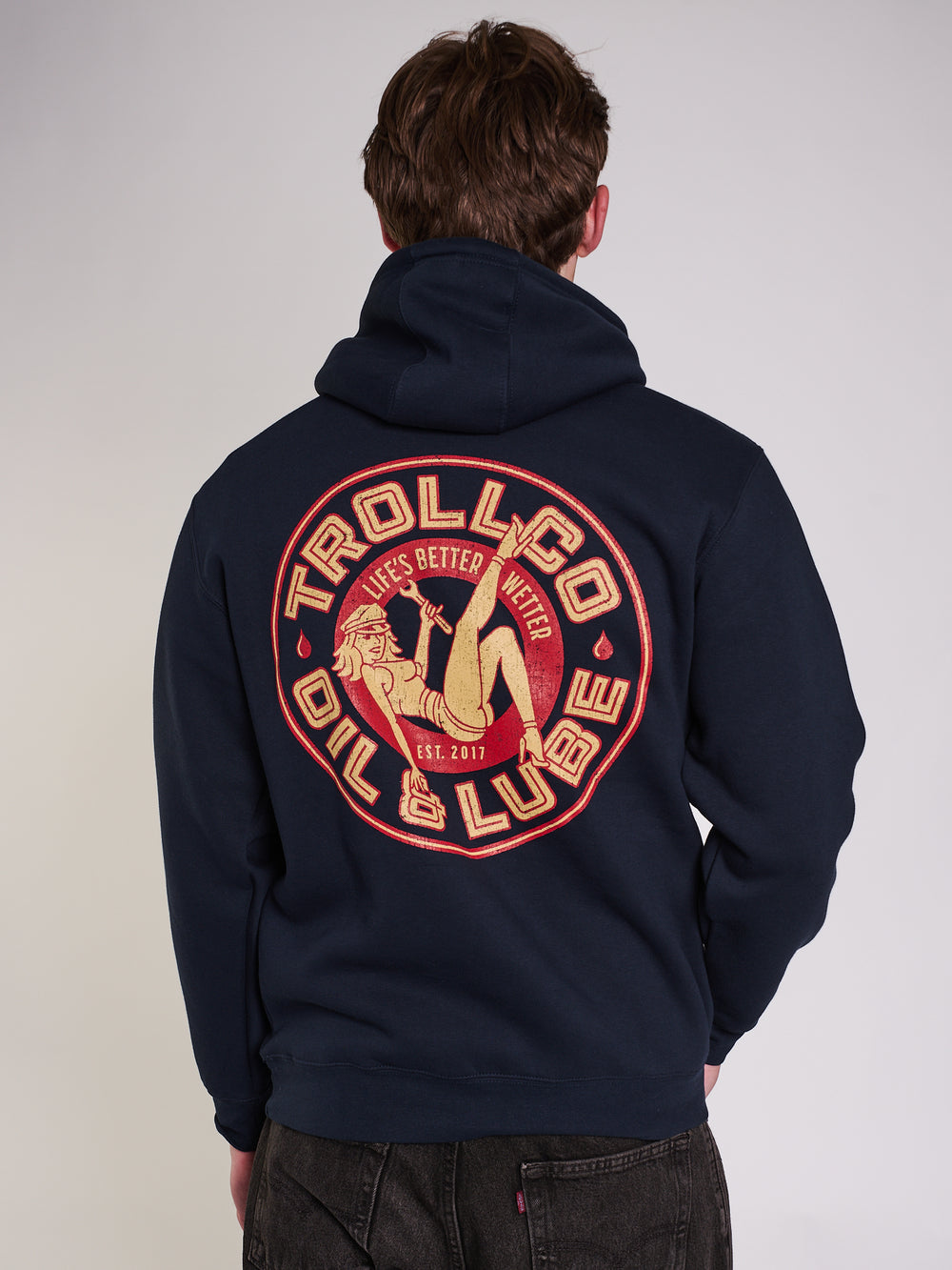 TROLL CO. HUILE ET LUBRIFIANT DE GARAGE Chandail à capuchon
