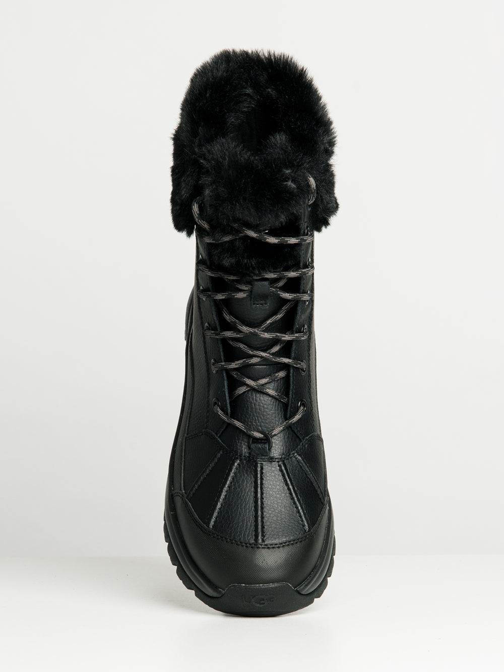 WOMENS UGG YOSE FLUFF BOOT - BLACK