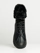 UGG WOMENS UGG YOSE FLUFF BOOT - BLACK - Boathouse