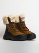 WOMENS UGG YOSE FLUFF BOOT - BROWN