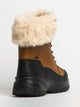 WOMENS UGG YOSE FLUFF BOOT - BROWN