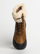 WOMENS UGG YOSE FLUFF BOOT - BROWN