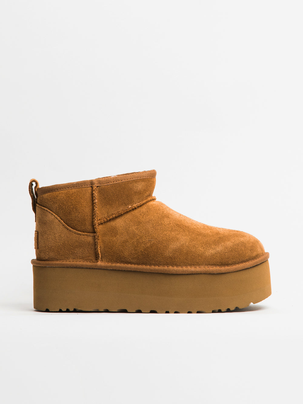 WOMENS UGG CLASSIC ULTRA MINI PLATFORM BOOT - CHESTNUT - CLEARANCE