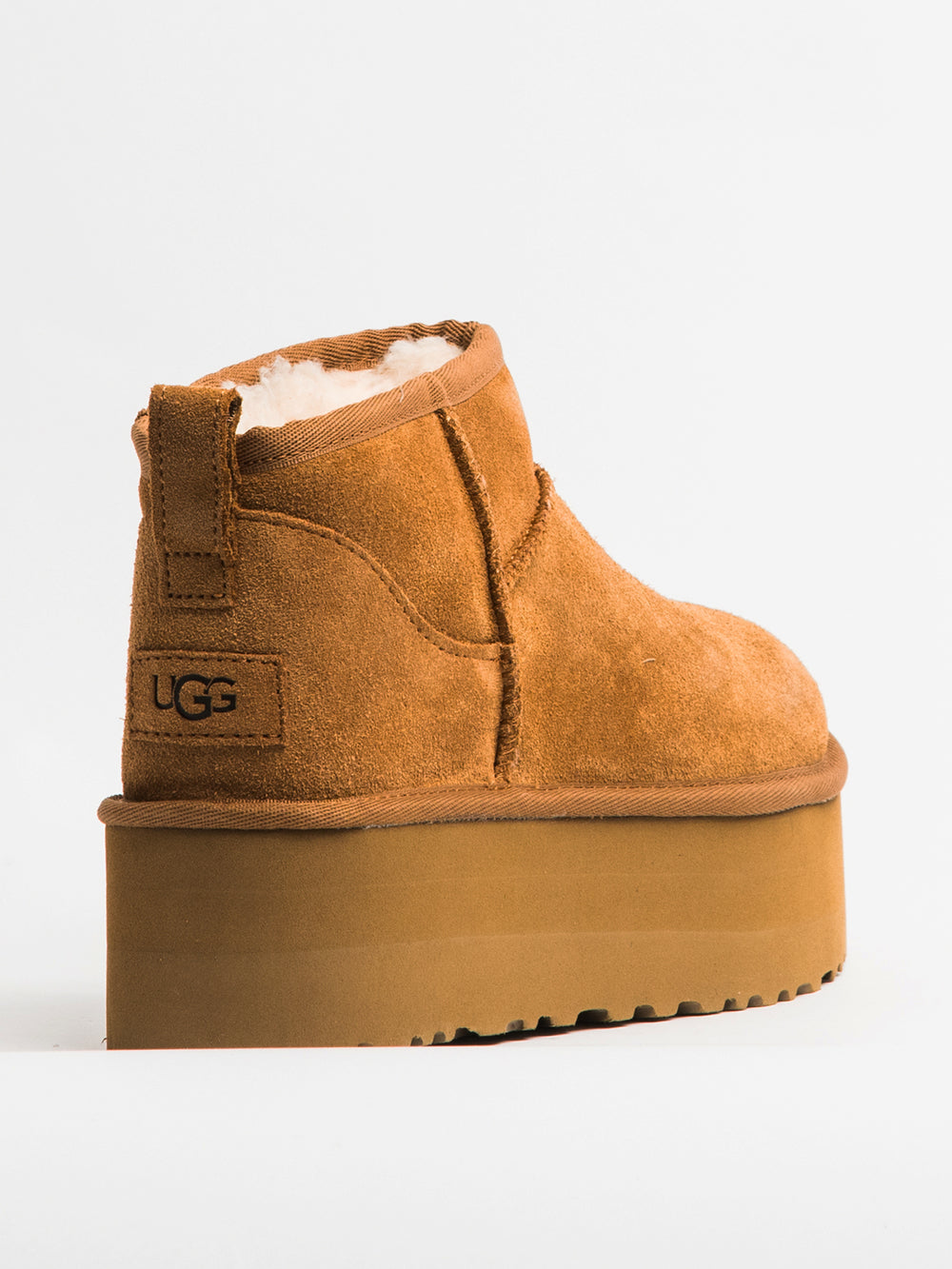 WOMENS UGG CLASSIC ULTRA MINI PLATFORM BOOT - CHESTNUT