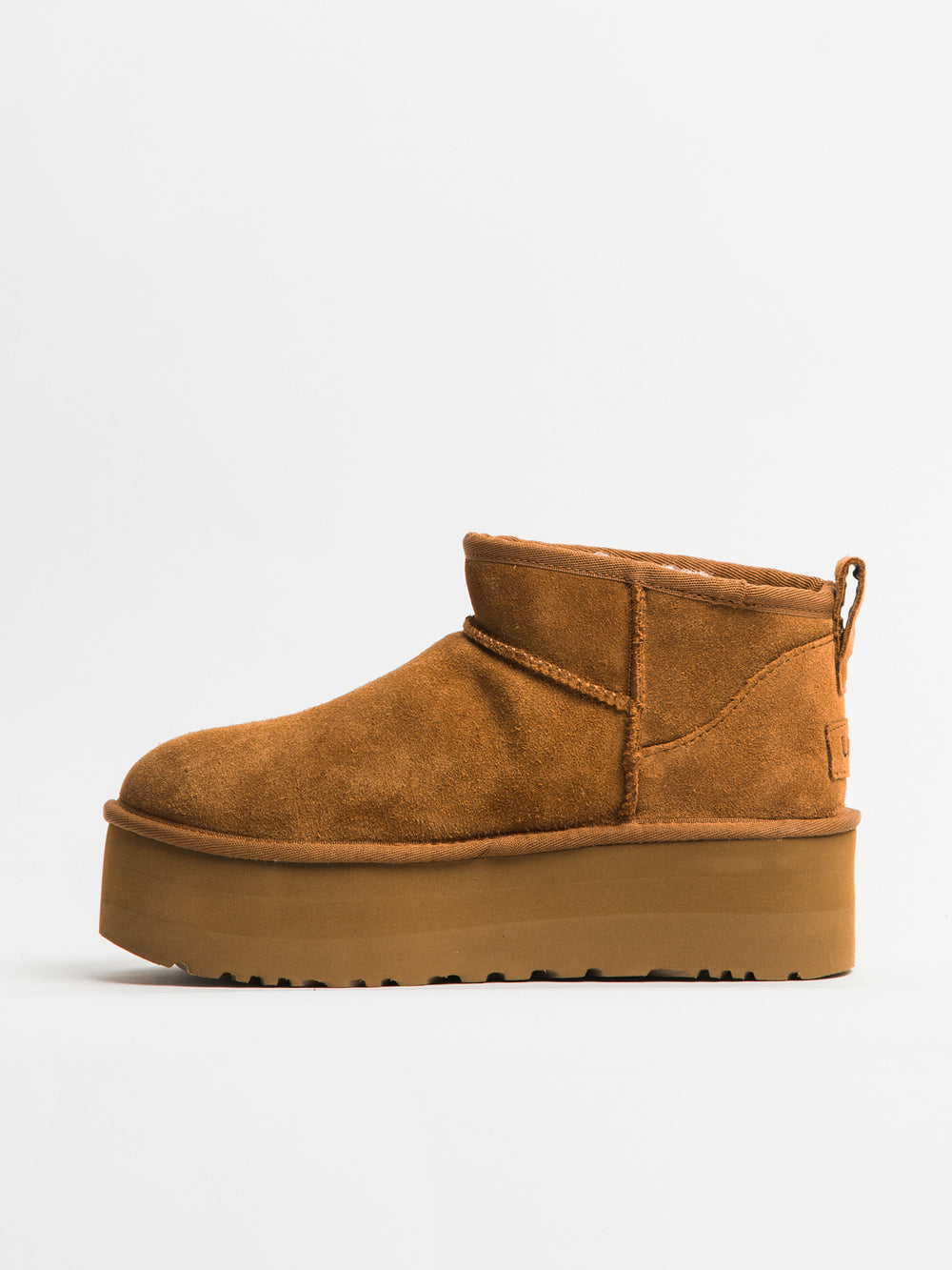 WOMENS UGG CLASSIC ULTRA MINI PLATFORM BOOT - CHESTNUT