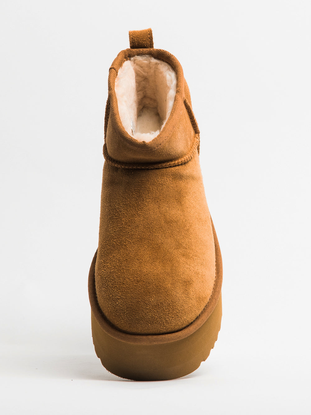 WOMENS UGG CLASSIC ULTRA MINI PLATFORM BOOT - CHESTNUT - CLEARANCE