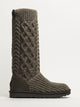 UGG WOMENS UGG CLASSIC CARDI CABLED KNIT BOOT - GREY - Boathouse