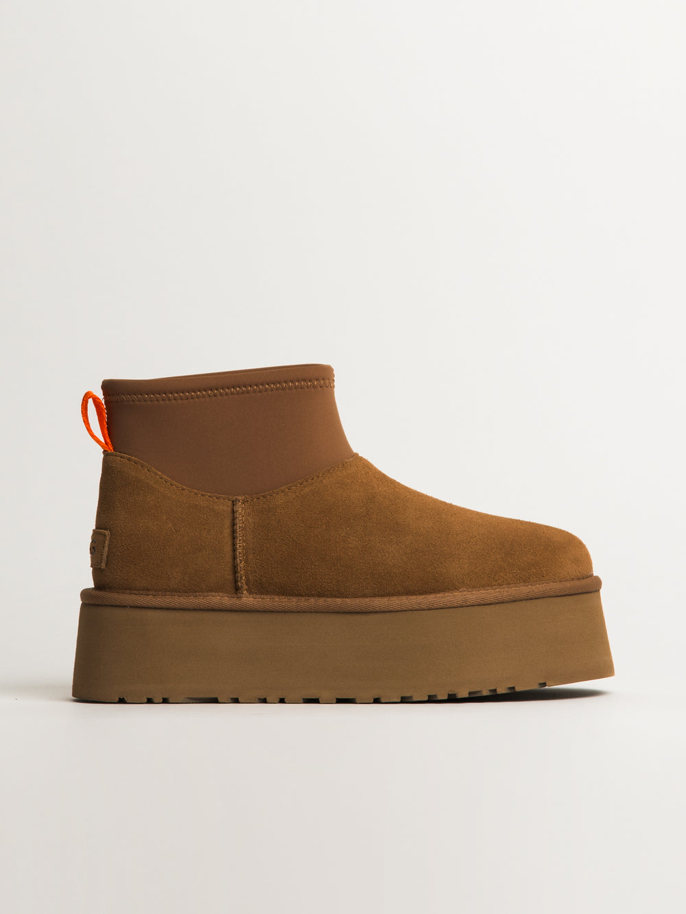 WOMENS UGG CLASSIC MINI DIPPER BOOT - CHESTNUT