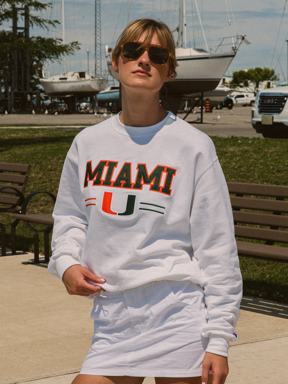 NCAA MIAMI U CREWNECK