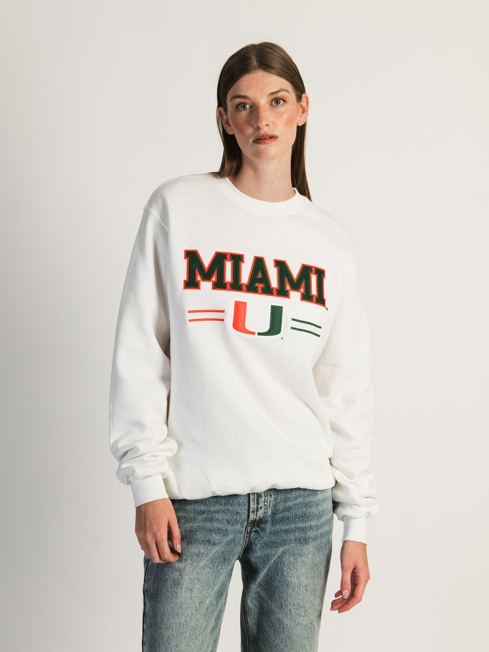 NCAA MIAMI U CREWNECK