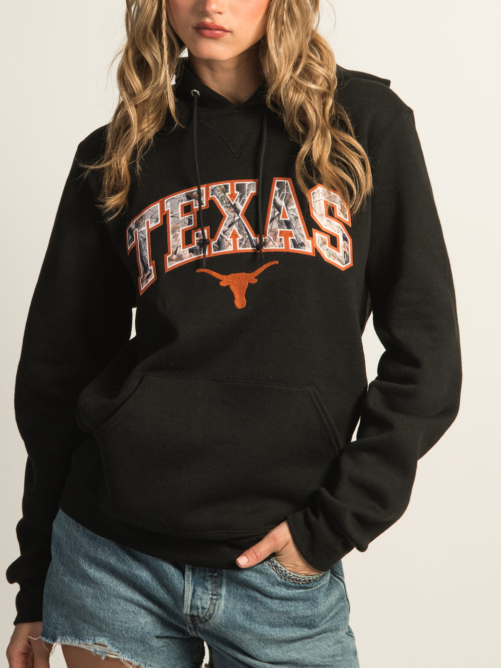 NCAA TEXAS CAMO PULLOVER HOODIE